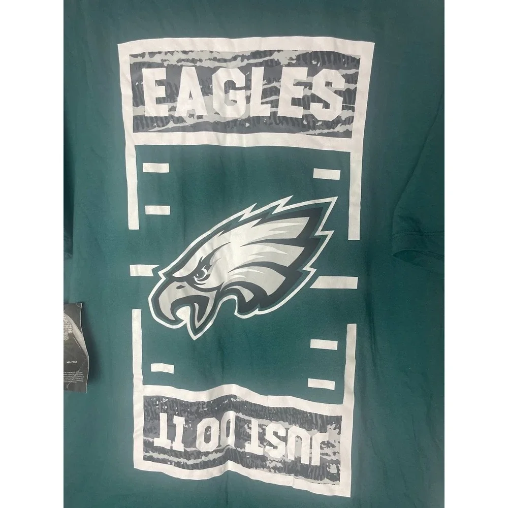 Nike Philadelphia Eagles NFL Football Men's T Shirt Green Size XL Brand New‎